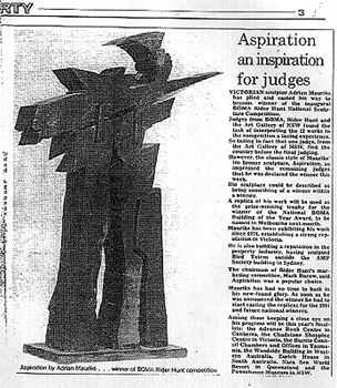 Reproduction of news paper artical