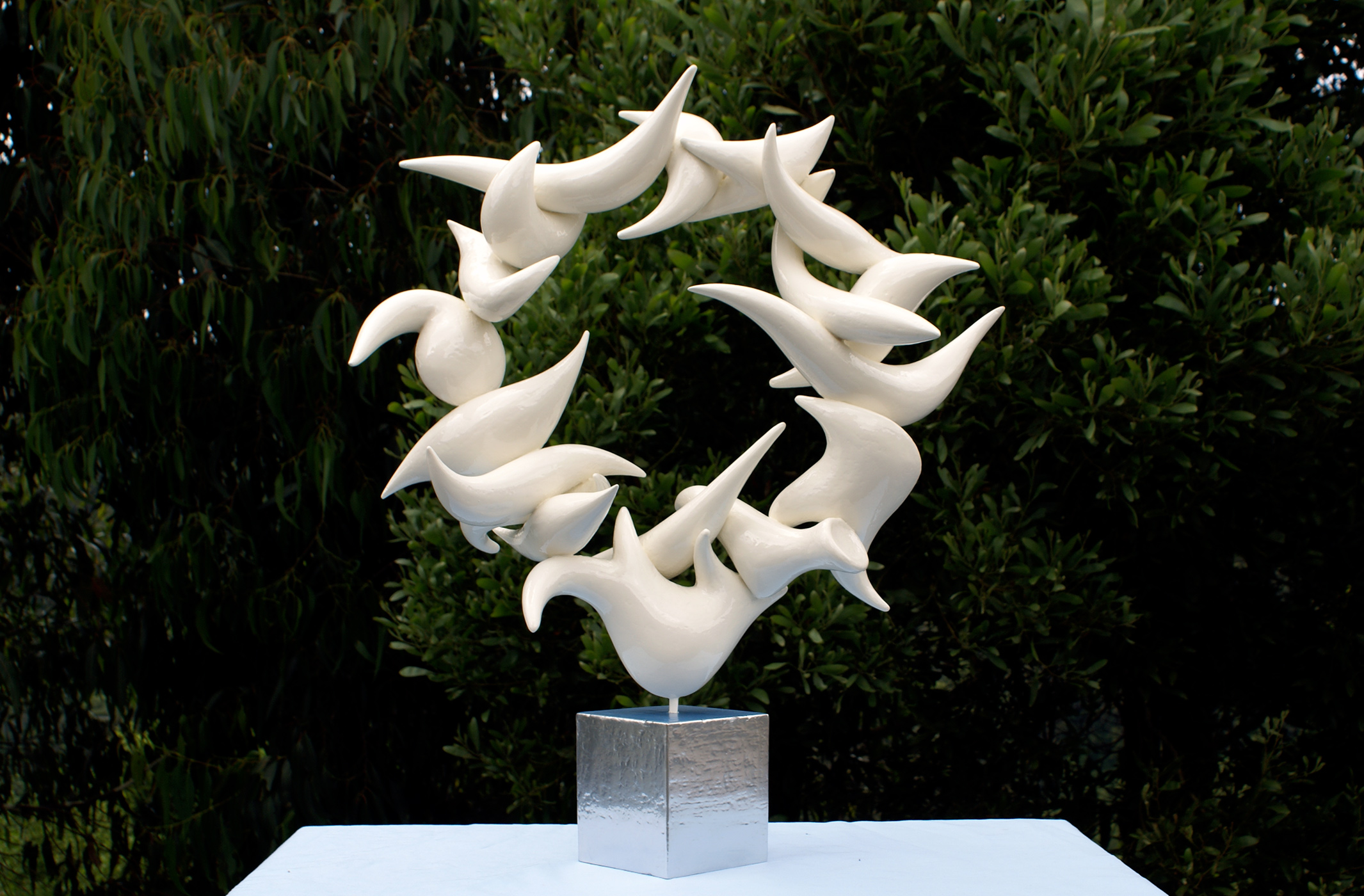 Seeking the Light, 2014, sculpture by Adrian Mauriks.